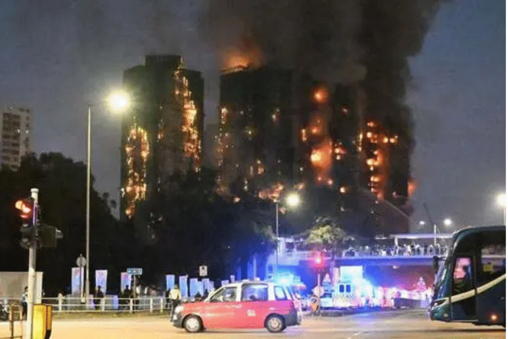 大埔宏福苑五级火