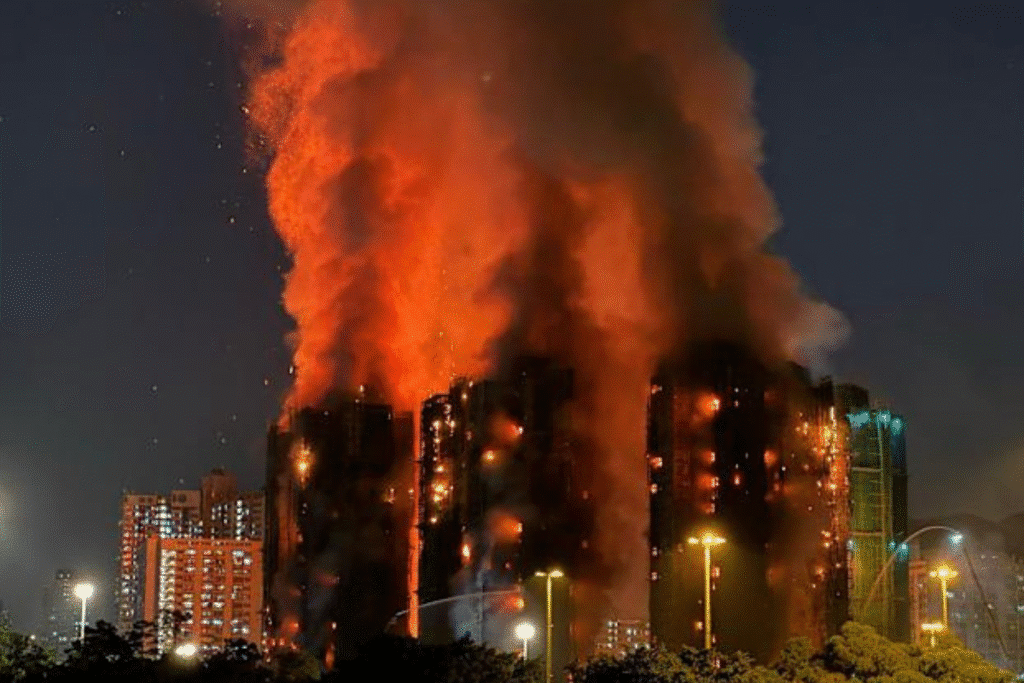 大埔宏福苑五级火