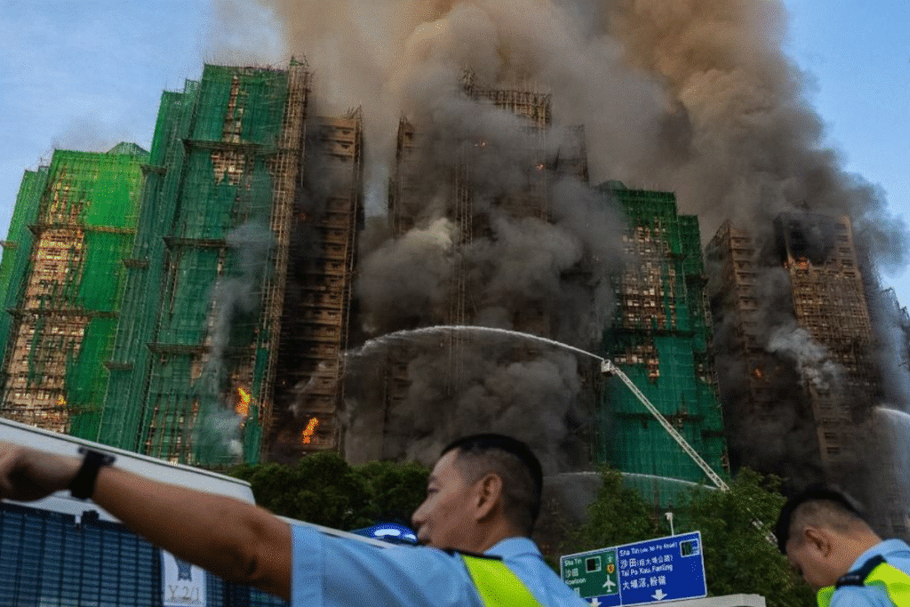 大埔宏福苑五级火