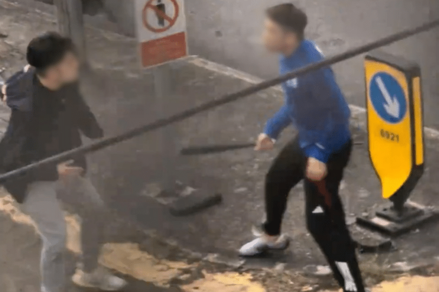 元朗撞車打人內情